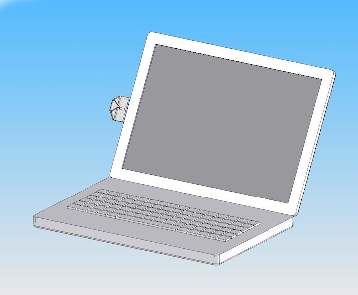 6005s silver viewing gauge on laptop